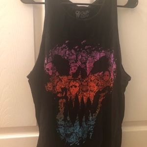 Horror skull tank top